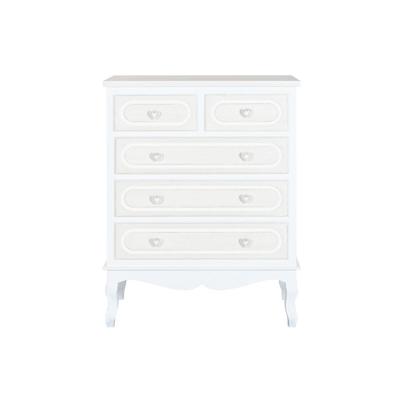 Ladekast Home ESPRIT Wit Beige Romantiek 80 x 42 x 105 cm