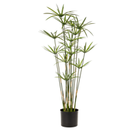 Emerald Kunstplant in pot parapluplant 90 cm groen - thumbnail