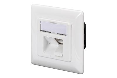 Digitus DN-9002-N Netwerkdoos Opbouw (op muur) CAT 5e 2 poorten Zuiver wit