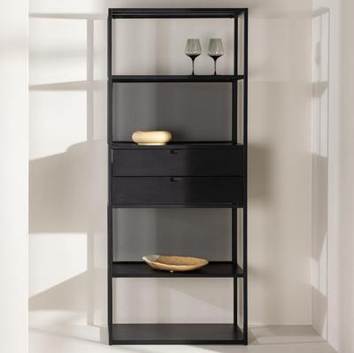 Nohr Wandkast 'Kammie' 185 x 80cm, kleur Zwart