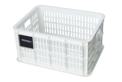Gerecyclede fietskrat Basil Crate S 17.5 liter 29 x 39 x 20 cm - bright white Gerecyclede fietskrat Basil Crate S 17.5 liter 29 x 39 x 20 cm - bright white