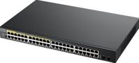Zyxel GS1900-48HPv2 Managed L2 Gigabit Ethernet (10/100/1000) Power over Ethernet (PoE) Zwart - thumbnail