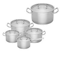 Sola Pannenset Profiline Deluxe - RVS - Kookpan ø 16, 18, 20, 24 cm & Steelpan ø 16 cm - Inductie geschikt - 5 Delig - thumbnail
