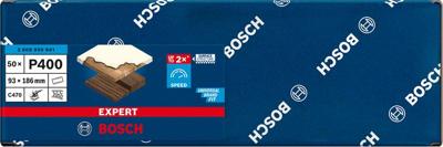 Bosch Accessories EXPERT C470 2608900941 Oscillerend schuurpapier Geperforeerd Korrelgrootte (num) 400 (l x b) 186 mm x 93 mm 50 stuk(s)