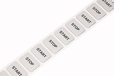 WAGO 210-852 210-852 Etiketten voor thermotransferprinter Markeringsvlak: 27 x 19 mm Zilver Aantal markeringen: 350 350 stuk(s)