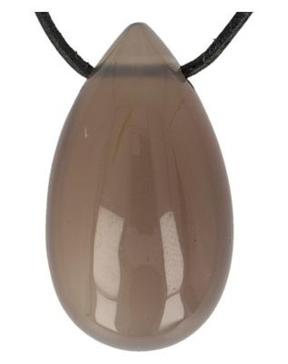 Druppelvormige Hanger Agaat (Grijs)