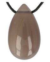 Druppelvormige Hanger Agaat (Grijs) - thumbnail