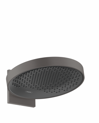 Hansgrohe Hoofddouche Rainfinity PowderRain 360 1jet Met Douche-arm Geborsteld Zwart Chroom Hansgrohe Hoofddouche Rainfinity PowderRain 360 1jet Met Douche-arm Geborsteld Zwart Chroom
