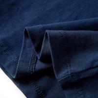 Kindershirt met lange mouwen dierenprint 116 marineblauw - thumbnail