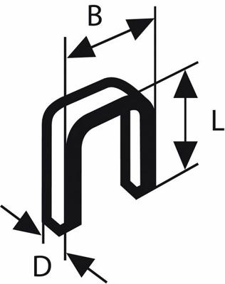 Bosch Professional TK40 35G Niet met smalle rug 5.8x35 mm VE=5000 - 2608200704