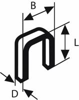 Bosch Professional TK40 35G Niet met smalle rug 5.8x35 mm VE=5000 - 2608200704 - thumbnail