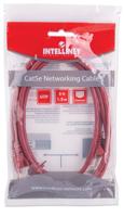 Intellinet 338394 RJ45 Netwerkkabel, patchkabel CAT 5e U/UTP 1.50 m Rood 1 stuk(s) - thumbnail