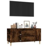 Tv-meubel 102x44,5x50 cm bewerkt hout gerookt eikenkleurig - thumbnail