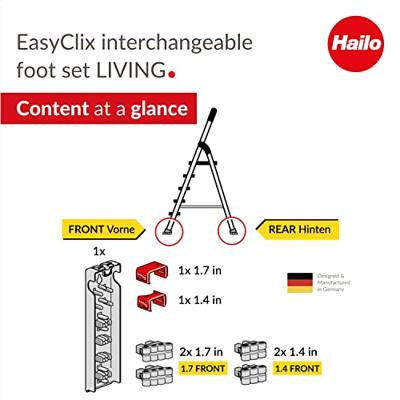 Hailo 9947-001 easyclix living l verwisselbare voet - thumbnail
