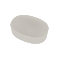 Wastafel Ideavit Colidcliff-50 Opbouw 50x35x12.5 cm Solid Surface Mat Wit Ideavit - thumbnail