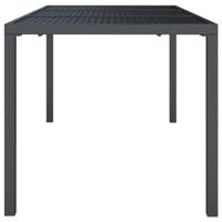 Tuintafel 165x80x72 cm staal antracietkleurig - thumbnail