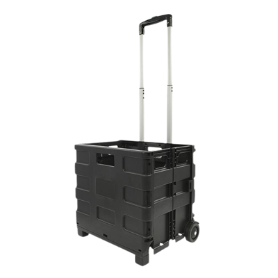 Pro Plus Inklapbare transporttrolley met krat
