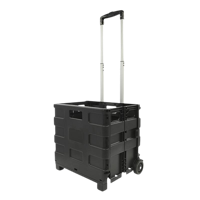 Pro Plus Inklapbare transporttrolley met krat - thumbnail