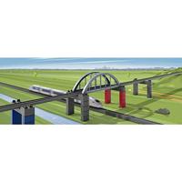 Märklin World 72218 H0 modulaire set verhoogde spoorbrug - thumbnail