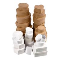 Creativ Company Dozen bruin en wit 6,5-18cm, 30st. - thumbnail