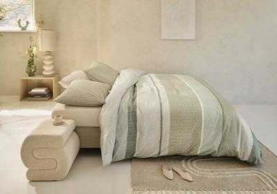Beddinghouse Beddinghouse Dekbedovertrek Hilde Grey Green 200x200/220 cm