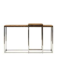 Rivièra Maison Bijzettafel Bushwick Set van 2 stuks, 83/77cm - Silver - thumbnail