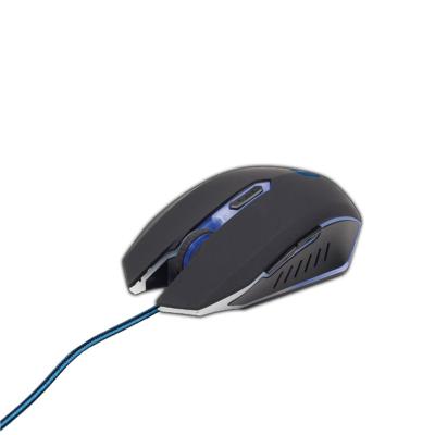 Gaming muis USB, zwart/blauw Gaming muis USB, zwart/blauw