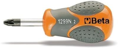 Beta Schroevendraaier voor kruiskop Pozidriv® - Supadriv® schroeven extra korte uitvoering 1299N/PZ 2 - 012990024
