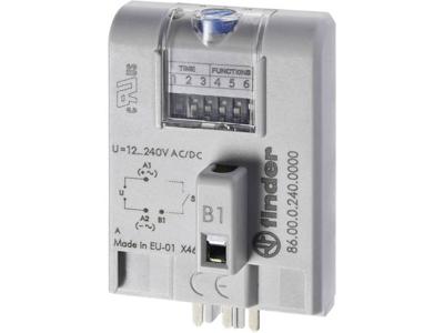 Finder 86.00.0.240.0000 86.00.0.240.0000 Tijdrelais Multifunctioneel 1 stuk(s) Tijdsduur: 0.05 s - 100 h 3x wisselcontact