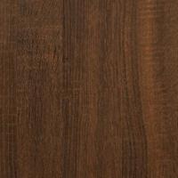 Platenkast 84,5x38x89 cm bewerkt hout bruin eikenkleur - thumbnail