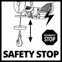 Einhell 2255140 Elektrische kabeltakel Draagkracht (met keerschijf) 500 kg Draagkracht (zonder keerschijf) 250 kg - thumbnail