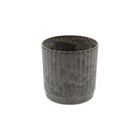 Bloempot Melamine ribbel dia17x18cm - thumbnail