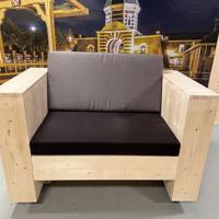 Loungestoel Xemm - Robuust Massief Hout - thumbnail