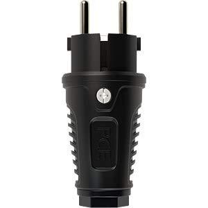 PC Electric 0512-ss Stekker met randaarde Massief rubber 250 V Zwart IP54