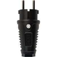 PC Electric 0512-ss Stekker met randaarde Massief rubber 250 V Zwart IP54 - thumbnail