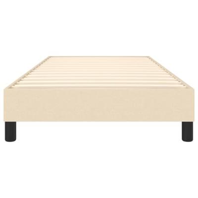Boxspringframe stof crmekleurig 90x190 cm Boxspringframe stof crmekleurig 90x190 cm