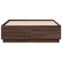Bedframe bewerkt hout bruin eikenkleur 120x190 cm - thumbnail