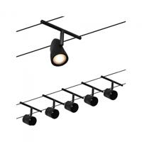 Paulmann WireDC Set Cup Kabelbasissysteem GU5.3 Zwart (mat), Chroom - thumbnail