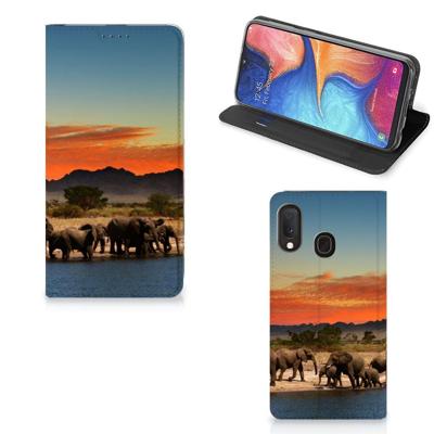 Samsung Galaxy A20e | Hoesje maken | Olifanten