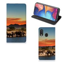 Samsung Galaxy A20e | Hoesje maken | Olifanten - thumbnail