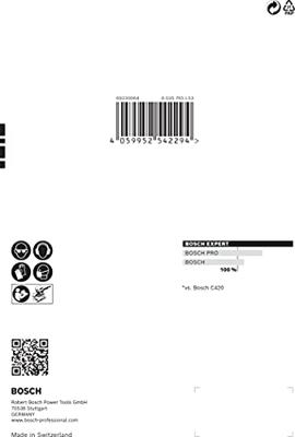 Bosch Accessoires Expert C470 schuurpapier voor vlakschuurmachines 115 x 107 mm, K60 10-delig - 2608900891 Bosch Accessoires Expert C470 schuurpapier voor vlakschuurmachines 115 x 107 mm, K60 10-delig - 2608900891