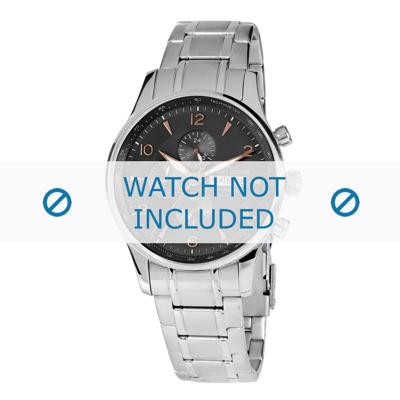 Jacques Lemans horlogeband 1-1844K Staal Zilver Jacques Lemans horlogeband 1-1844K Staal Zilver