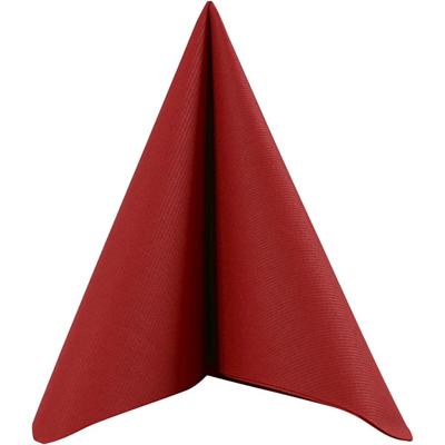 Creativ Company Servetten, afm 40x40 cm, 60 gr, wijnrood, 20 stuk/ 1 doos
