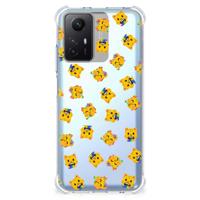 Doorzichtige Silicone Hoesje voor Xiaomi Redmi Note 12s Katten Emojis - thumbnail