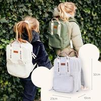 CHILDHOME Mini Club rugzak van canvas wit - thumbnail