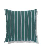 HEMA Kussenhoes 50x50 Strepen Groen-roze (donkergroen) - thumbnail