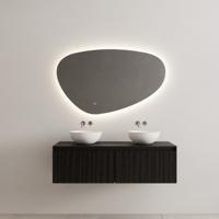 Onderkast Gliss Design Timotheus 120 CM 2 laden Incl Topplaat Black Veneer - thumbnail