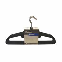 Kledinghangers Mondex Zwart Plastic Fluweel 10 Stuks (42 cm) - thumbnail