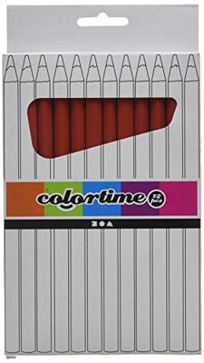 Creativ Company Driehoekige jumbo kleurpotloden - rood, 12st.