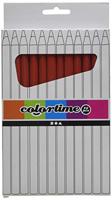 Creativ Company Driehoekige jumbo kleurpotloden - rood, 12st. - thumbnail